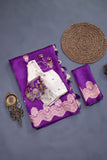 Raw Mango Pattu Saree - Royalty draped in Purple