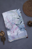 Stunning Organza saree in powder blue with woven sequins