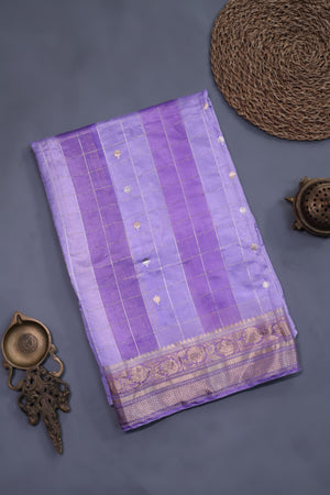 Pure Silk Saree in a dreamy lavender hue