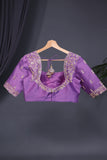 Pure Silk Saree in a dreamy lavender hue