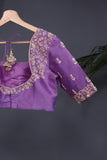 Pure Silk Saree in a dreamy lavender hue