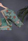 A lovely hot pink Bandini saree with kalamkari print on Modal silk