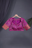 Ikkat Kanchi saree in a lovely pink shade - absolutely gorgeous