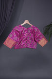 Ikkat Kanchi saree in a lovely pink shade - absolutely gorgeous