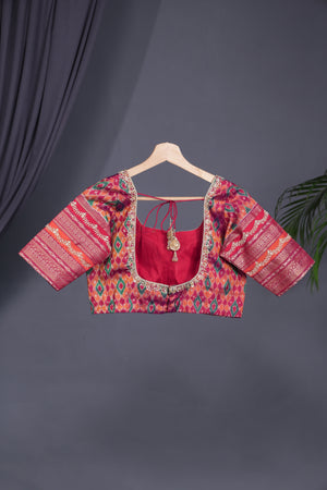 Twill Kanchi Saree with a pure Patola Blouse
