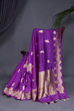 Raw Mango Pattu Saree - Royalty draped in Purple