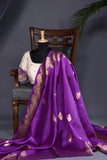 Raw Mango Pattu Saree - Royalty draped in Purple