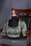 A lovely hot pink Bandini saree with kalamkari print on Modal silk