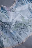 Stunning Organza saree in powder blue with woven sequins