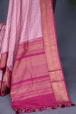 Ikkat Kanchi saree in a lovely pink shade - absolutely gorgeous