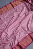 Ikkat Kanchi saree in a lovely pink shade - absolutely gorgeous