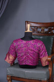 Ikkat Kanchi saree in a lovely pink shade - absolutely gorgeous