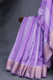 Pure Silk Saree in a dreamy lavender hue