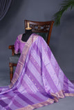 Pure Silk Saree in a dreamy lavender hue