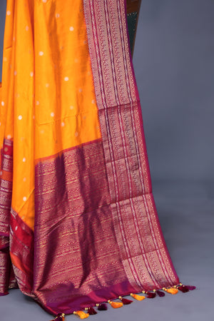 Twill Kanchi Saree with a pure Patola Blouse
