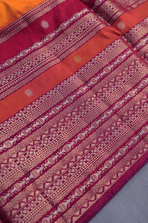 Twill Kanchi Saree with a pure Patola Blouse