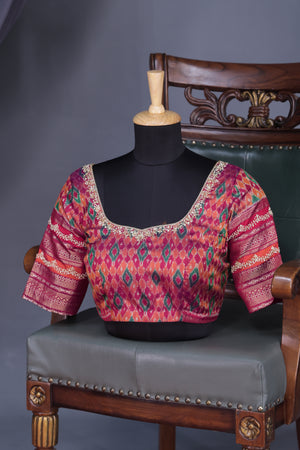Twill Kanchi Saree with a pure Patola Blouse