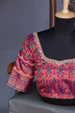 Twill Kanchi Saree with a pure Patola Blouse