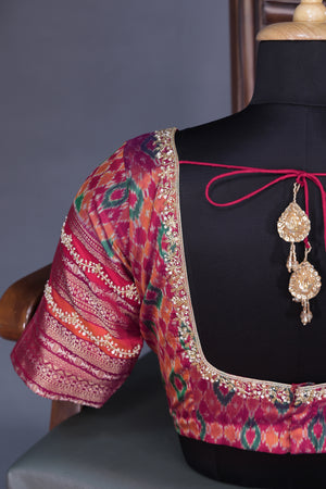 Twill Kanchi Saree with a pure Patola Blouse