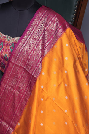 Twill Kanchi Saree with a pure Patola Blouse