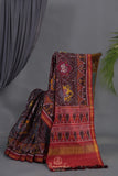 A masterpiece Patan Patola saree in brown & multi colors