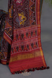 A masterpiece Patan Patola saree in brown & multi colors