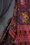 A masterpiece Patan Patola saree in brown & multi colors