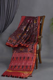 A masterpiece Patan Patola saree in brown & multi colors