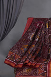 A masterpiece Patan Patola saree in brown & multi colors