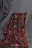 A masterpiece Patan Patola saree in brown & multi colors
