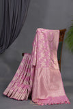 Pure Banarasi Katan Silk - A Symphony in Pink