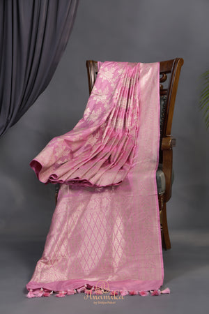 Pure Banarasi Katan Silk - A Symphony in Pink