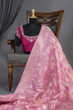 Pure Banarasi Katan Silk - A Symphony in Pink