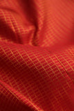 Kanjeevaram silk saree in a lovely red and off white combo