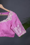Pure Kanjeevaram Silk Saree - The Pink Dream of Royal Elegance