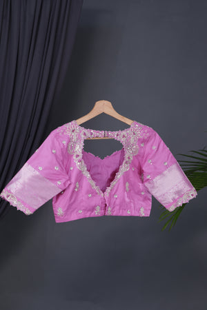 Pure Kanjeevaram Silk Saree - The Pink Dream of Royal Elegance