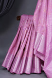 Pure Kanjeevaram Silk Saree - The Pink Dream of Royal Elegance