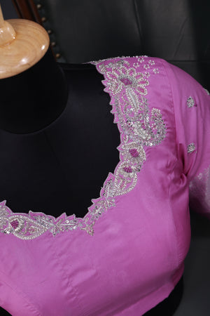 Pure Kanjeevaram Silk Saree - The Pink Dream of Royal Elegance