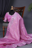 Pure Kanjeevaram Silk Saree - The Pink Dream of Royal Elegance