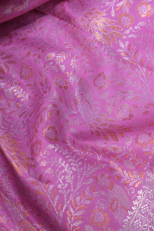 Pure Kanjeevaram Silk Saree - The Pink Dream of Royal Elegance
