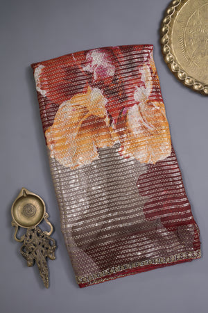 Designer Sequins Georgette Saree