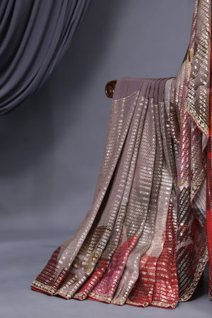 Designer Sequins Georgette Saree
