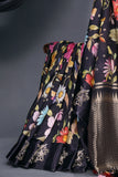 A lovely soft silk floral saree with beautiful satin border