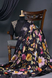 A lovely soft silk floral saree with beautiful satin border