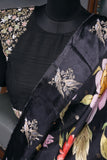 A lovely soft silk floral saree with beautiful satin border