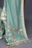 Mashru Silk Saree in aqua Blue Hue