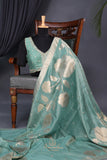 Mashru Silk Saree in aqua Blue Hue
