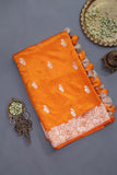 Sunshine woven in Silk - Raw Mango Pattu Saree