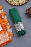 Sunshine woven in Silk - Raw Mango Pattu Saree