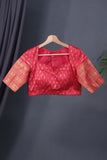 Ikkat Kanchi saree in hues of orange & red - absolutely gorgeous